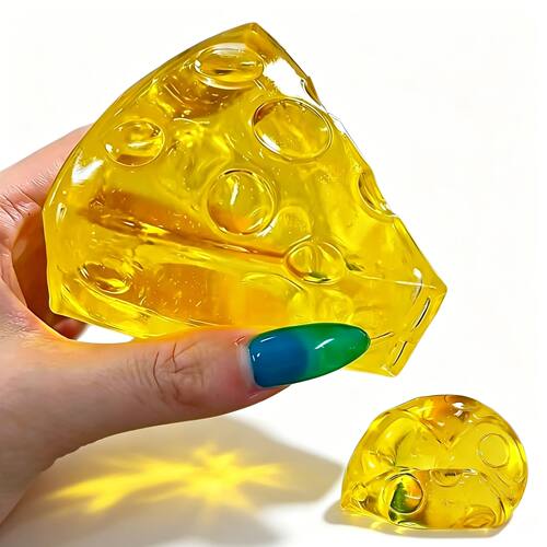1PC Honey Cheese Mochi Squishy Toy 7cm*6cm Super Soft Squeez