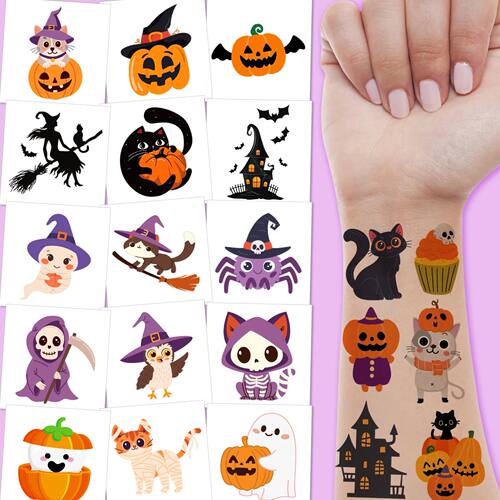 Halloween Temporary Tattoos, Birthday Party Decoration Suppl