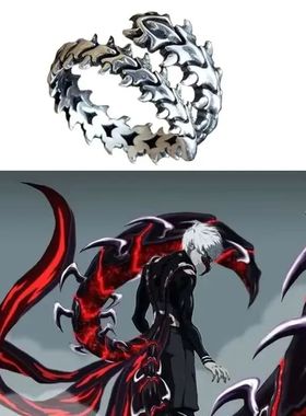 Anime Tokyo Ghoul Ring Kaneki Ken Cosplay Opening Unisex Pun