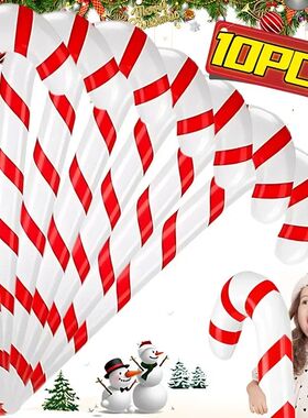 2025 Christmas Inflatable Candy Canes Red Green Balloons Chr