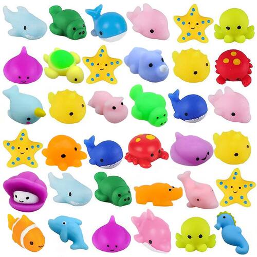 10/30/50PCS Squishies Mochi Toys Sea Animals Stress Ball Str