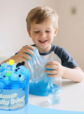 240ml Large Capacity Crunchy Slime Kit Premade Crystal Slime