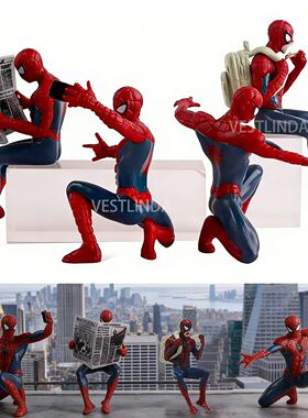 Superhero Mini Ornaments 7-9 cm Spiderman Model Toy Action C