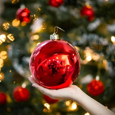 Christmas decorations red Ball 15cm Decorative Ornaments Ide