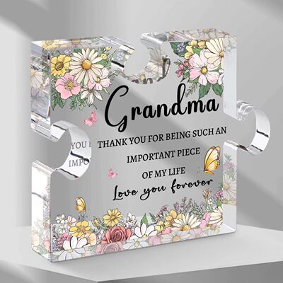Grandma Gifts from Granddaughter Grandson 3.9 Inch Grandma P
