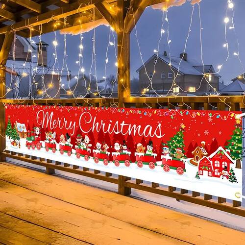 Christmas Outdoor Banner Merry Christmas Decorations For Hom