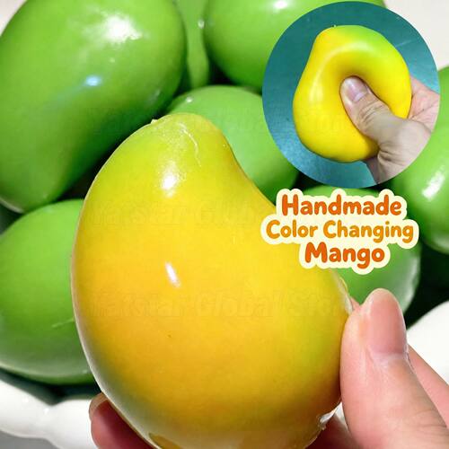 New Mango Squishy Soft Stress Squeeze Ball Color Changing AS