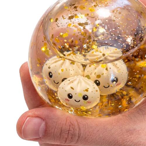 Glitter Dumpling Squishes Stress Balls Viral Fidget Toy Colo