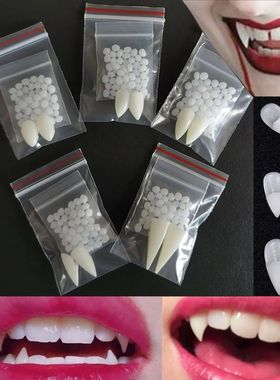 Halloween Decoration Vampire Teeth Fangs Dentures Props Hall