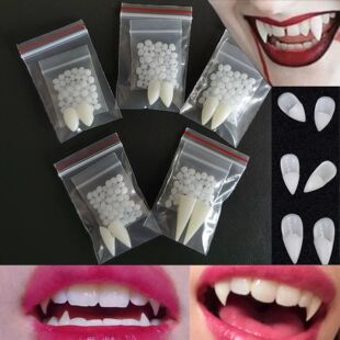 Halloween Decoration Vampire Teeth Fangs Dentures Props Hall