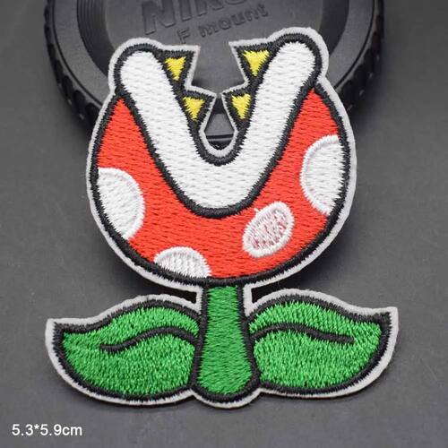Eating Corpse Flower Robot Face Iron On Full Embroidered Clo