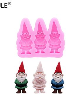 Christmas DIY Gnome Dwarf Keychain Clay Epoxy Resin silicon