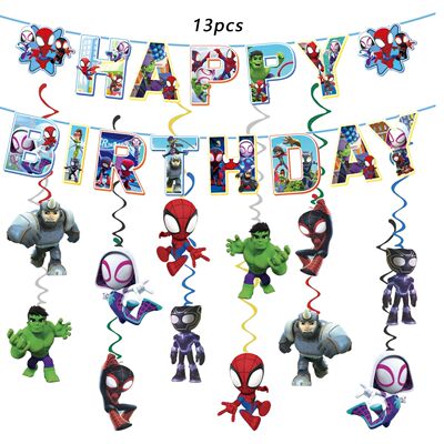 Spidey And His Amazing Friends Theme Kids Girls Favors Swirl