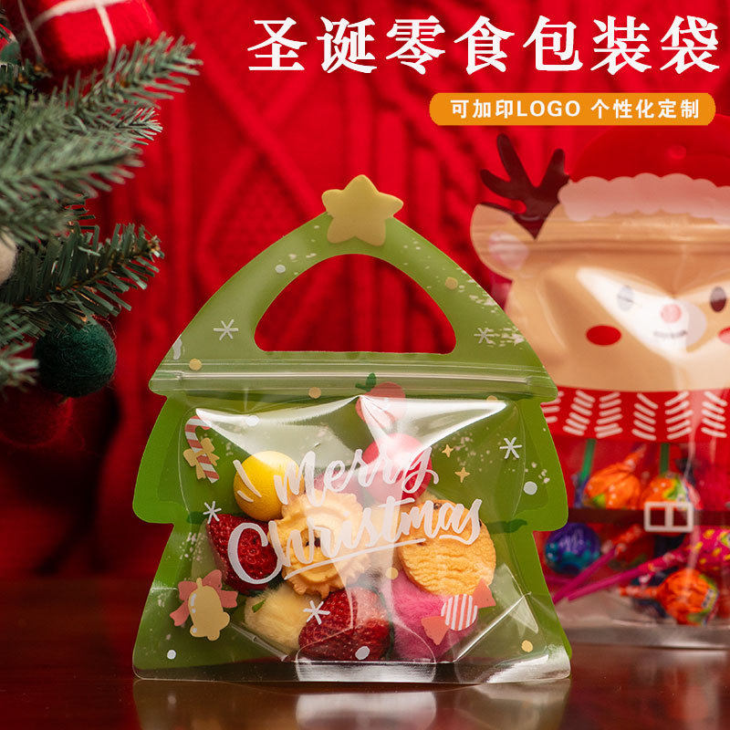 Christmas Candy Biscuits Snacks Sealed Bag Christmas Tree Gi