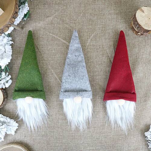 3 Pcs Christmas Handmade Gnomes Wine Bottle Toppers Christma