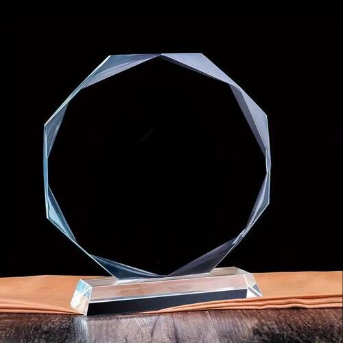 14cm Blank Crystal Trophy Award - Unprinted Cup for Engravin