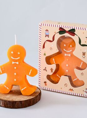 Gingerbread Man Christmas Gift Scented Candle Gift Candles S