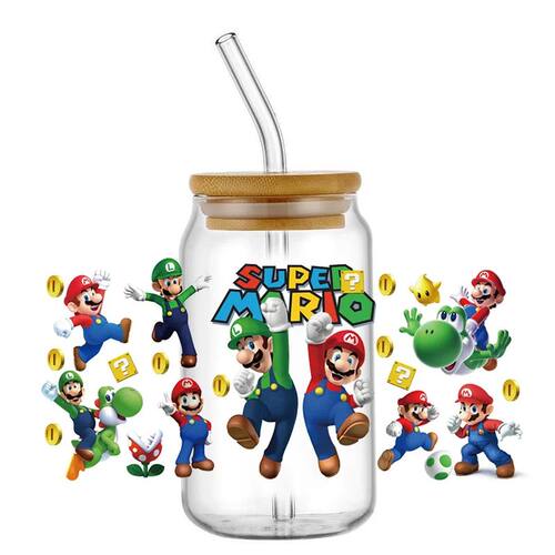 Popular Super Mario Patterns Printed For DIY Glass Ceramic M
