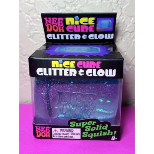 @Needoh Nice Cube Glitter & Glow Squeeze Sensory Stretch Anx