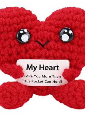 Funny Handmade Crochet Heart Doll Mother's Day Birthday & Ch