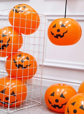 5/10pcs Halloween Pumpkin Latex Balloon Halloween Decoration