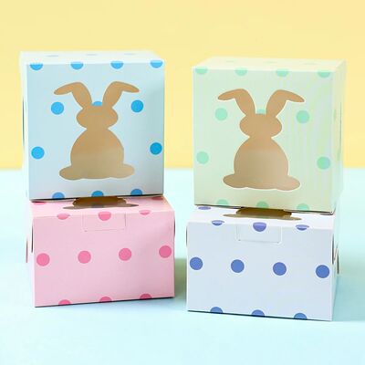 Easter Gift Box Cookie Candy Egg Happy Easter Party Decorati
