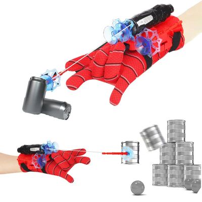 Superhero Launcher with Silk Glove Spiders Web Wrist Set Sho