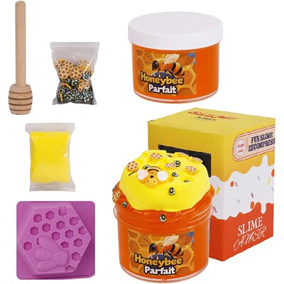 Honey Themed Food Butter Slime Set for Girls & Boys 8-12 Yea