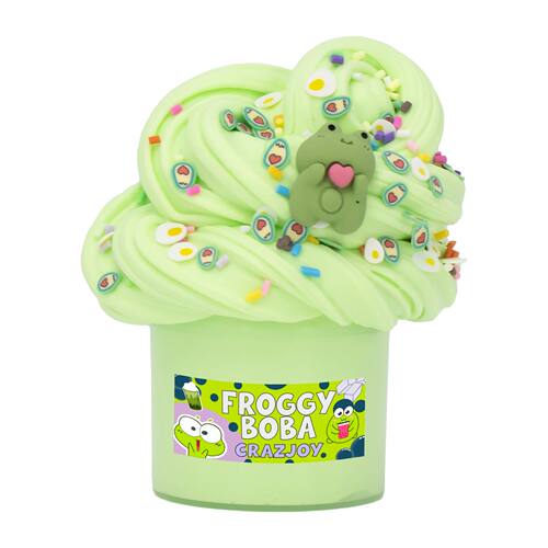70ml/300ml Frog Fluffy Butter Slime Set Scented Slime for Ki
