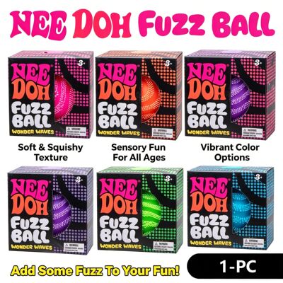 Nee Doh Fuzz Ball Blind Box Series Desktop Ornament Stress R