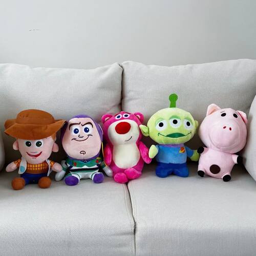 Toy Story Woody Buzz Lightyear Three-Eyed Alien Pink Pig Plu