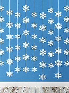 Christmas Decoration White Snowflake String Creative White S