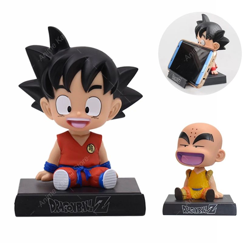 Anime Dragon Ball Z Son Goku Kuririn Shaking Head Doll PVC A