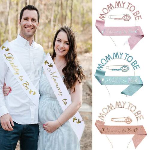 New 3pcs/set Baby Shower Mommy To Be Birthday Party Headband