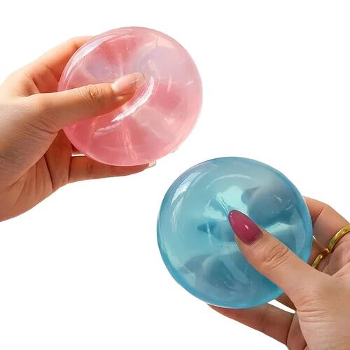 Blue Maltose Squishy Fidget Toys Transparency Coconut Oil Ma