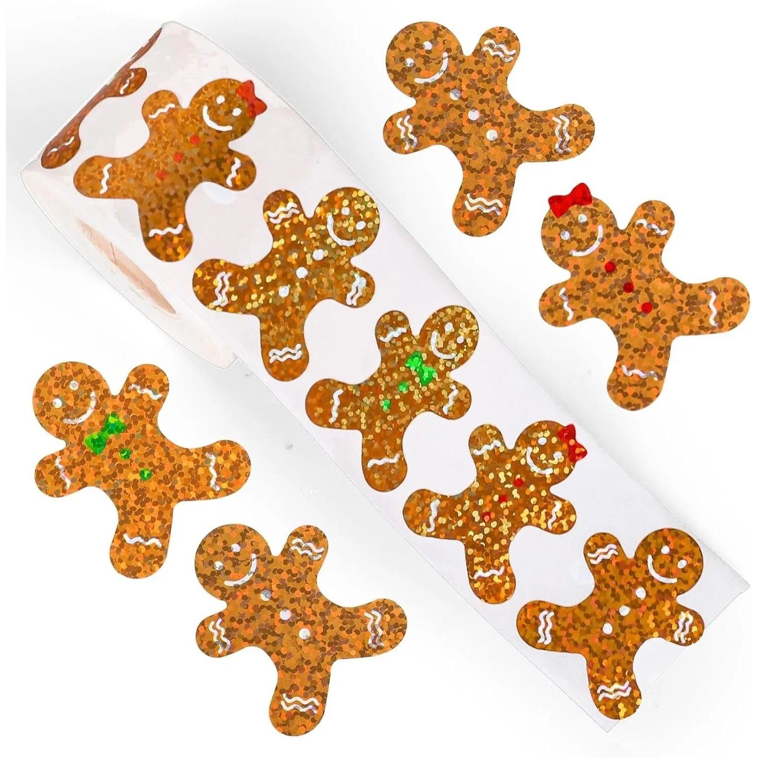 500pcs Laser Cartoon Christmas Stickers Christmas Gift Wrapp