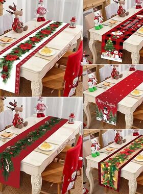 Christmas Table Runner Merry Christmas Decoration for Home T