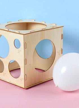 Wooden Balloon calibrator Balloon Measuring Box Baloon size