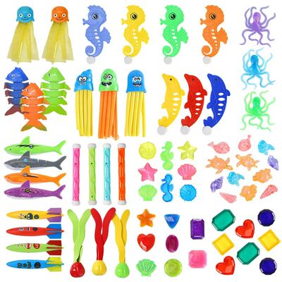 Summer Training Diving Props Colored Plastic Water Play Equi