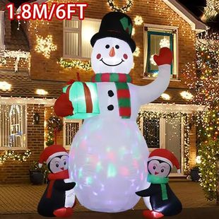 1pc Christmas?Decoration?Inflatable?Toy?Gift?Snowman?Penguin