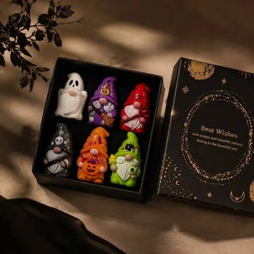 Halloween Witch Mini Dwarf Resin Figurine, with gift box, su