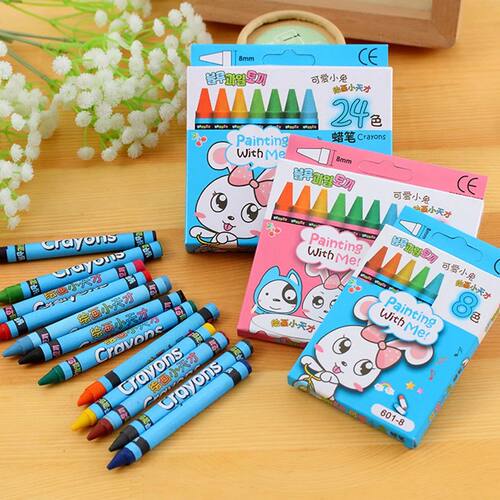 8pcs 8.5cm Boxed Color Crayon Children Painting Art Kits Cre