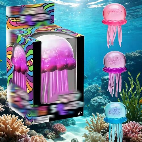 NeeDoh Jellyfish and Cube Squid Toys Soft Jelly Squeezing St