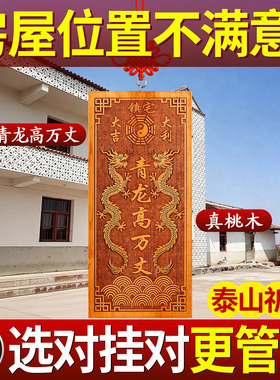 青龙高万丈隐藏款挂件桃木镇室外宅室内解决邻居比自家高老师推荐