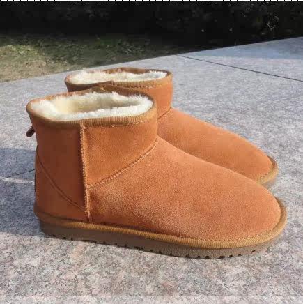 봄 겨울 비수기 통관 5854 가죽 스노우 부츠 숏부츠 힘줄 바닥 커플 스타일 소가죽 남성 부츠 남성화 특가