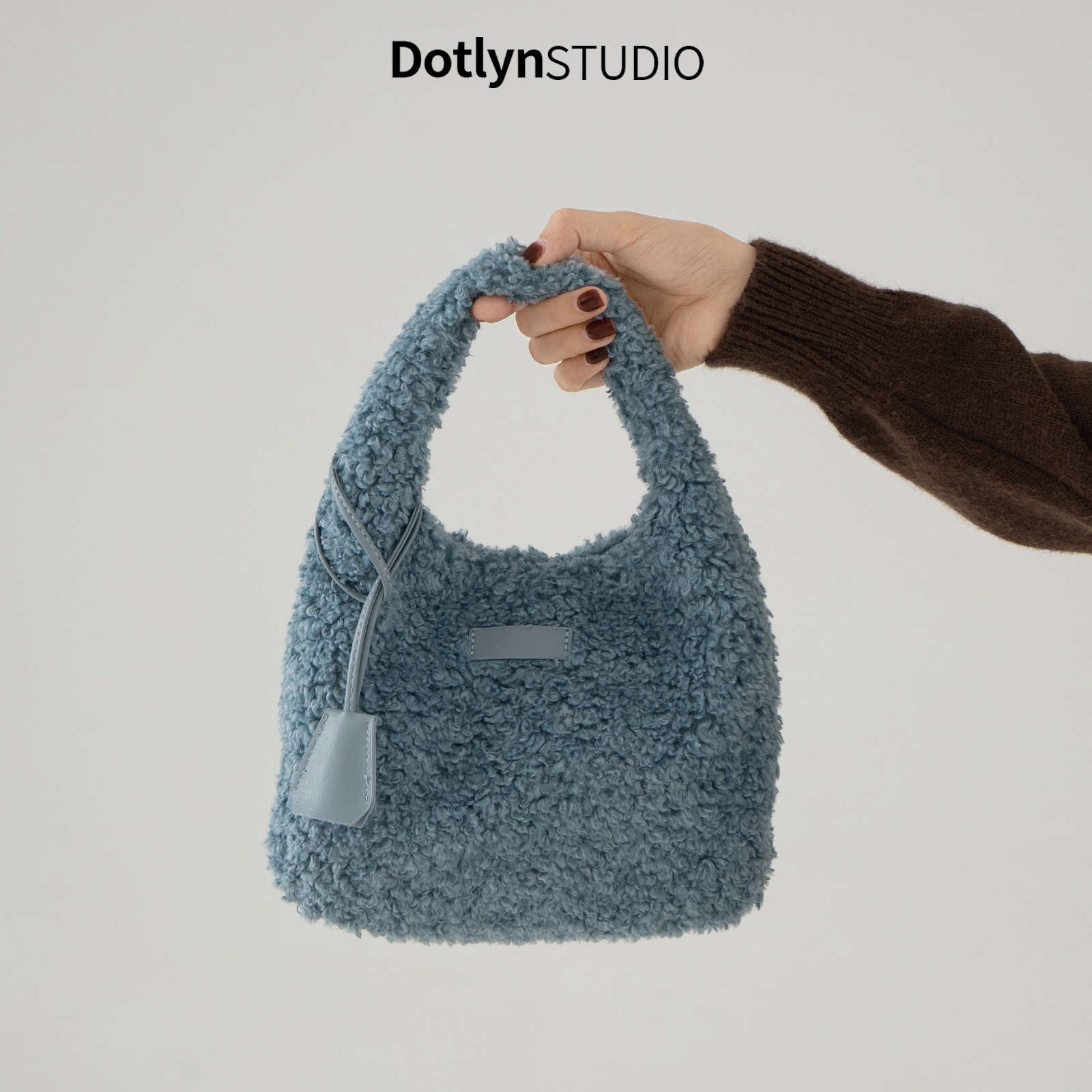 Dotlyn小众ins风可爱时尚毛绒包包新款韩系百搭羊羔毛手提云朵包,箱包皮具/热销女包/男包,托特包,淘宝优惠券,粉丝福利购,淘宝优惠卷