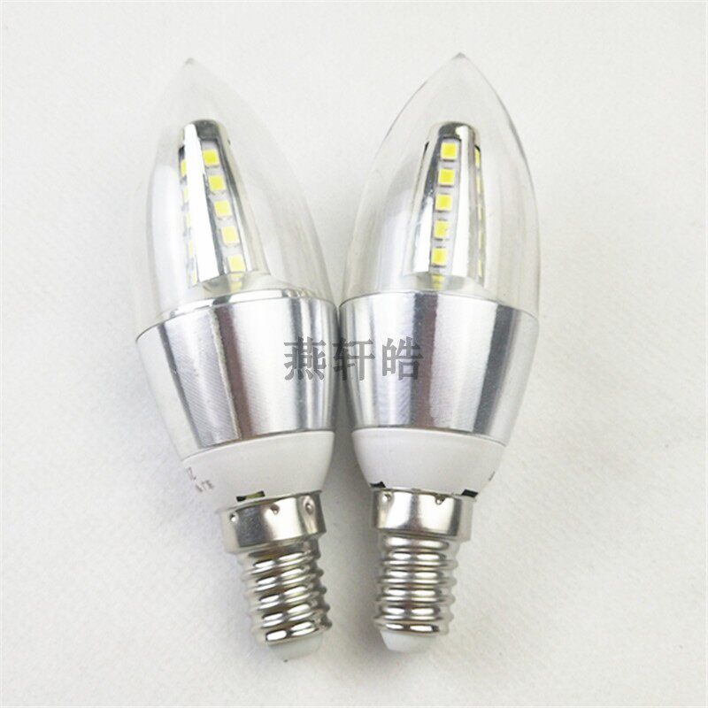 LED灯泡 拉尾灯泡 220V 5W 吊灯灯泡 尖泡E14佛前灯灯泡