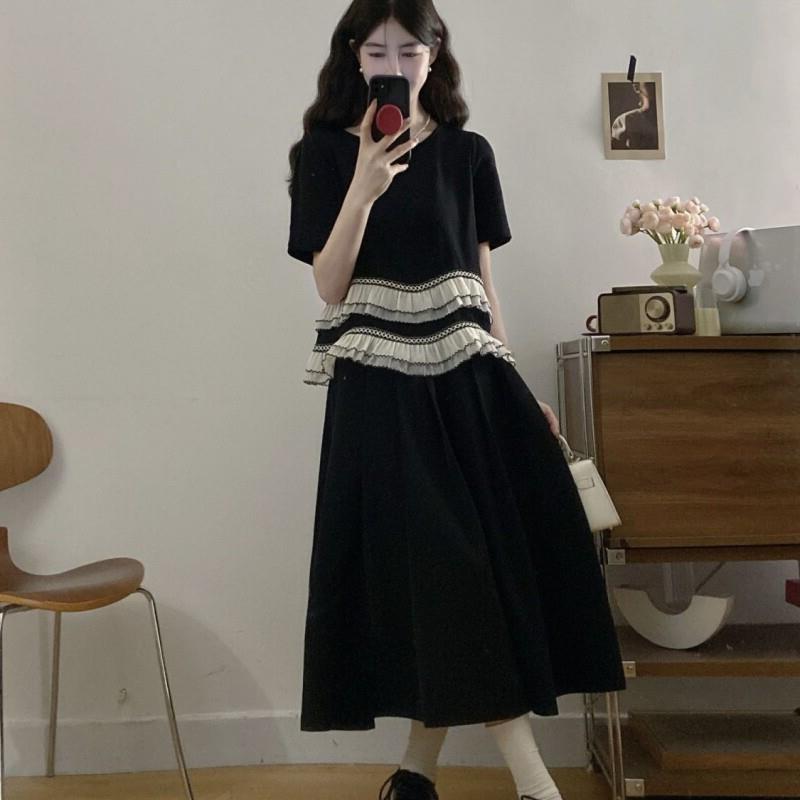2025超火两件套夏装大尺码夏日穿搭套装女夏上衣胖MM遮肉显瘦半身