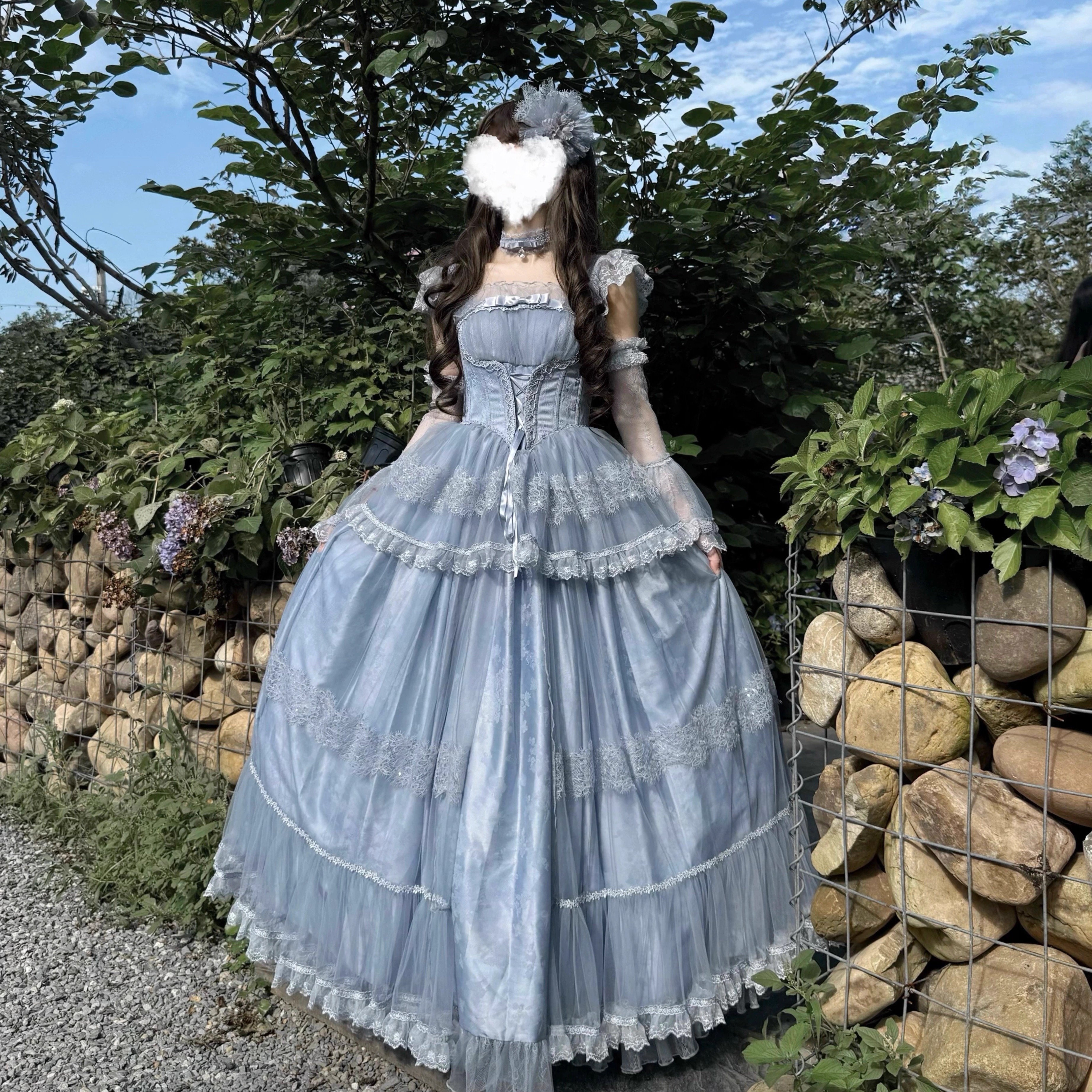 薄雾·森林lolita裙子晚礼服女