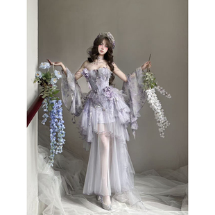 诗与雾lolita裙子紫色晚礼服年会高端优雅仙气质公主学生日成人礼